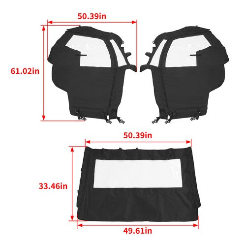 Pair Cab Corners Fit for 2001-2007 Chevrolet Silverado GMC Sierra 4 Door Crew Cab