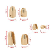 DURAFORCE Motorcycle Reusable Brass Wheel Spoke Balance Weights 12 Pack Universal