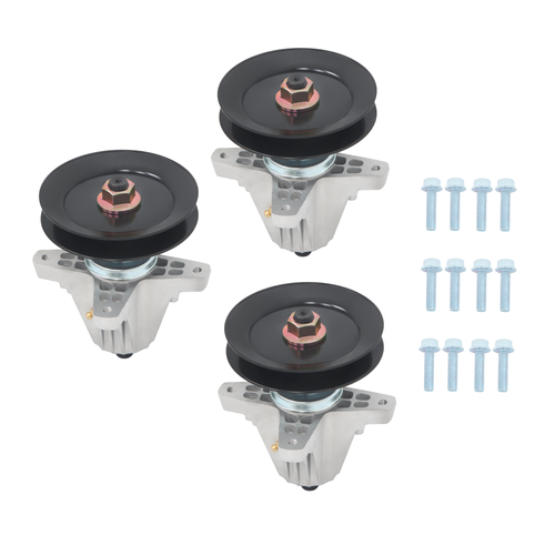 DURAFORCE 618P09256 618-09256 For Cub Cade Troy-Bilt Mustang Z50 50-Inch Deck 3pcs Spindle
