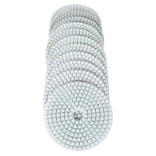 DURAFORCE 12PCS Diamond Polishing Pads Wet Dry 4 Inch Set Kit For Granite Concrete Marble
