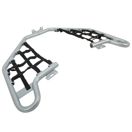 Silver Pair Of Nerf Bars With Black Nets Set for Honda TRX 700XX 2008 2009