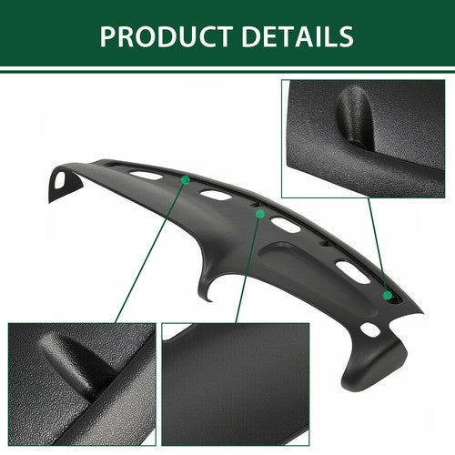 DURAFORCE For 98-01 Dodge Ram 1500 2002 2500 3500 Dashboard Cover Cap Bezel Overlay Black