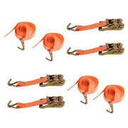 DURAFORCE 1.5" x 15' 4000 lb Ratchet Straps J Hook Heavy Duty Tie Downs New 4pcs