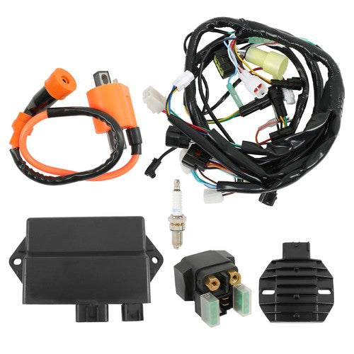 DURAFORCE Ignition Coil CDI Relay Regulator Wire Harness For Yamaha Raptor YFM350R 04-13