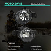 DURAFORCE Set of 2 Clear Lens Fog Light For Nissan Altima 2007-15 LH & RH w/ Bulbs Halogen