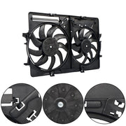 DURAFORCE For Audi S4/S5 2013-2015 Dual Radiator Condenser Cooling Fan Assembly AU3115113