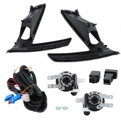 DURAFORCE For Honda CR-V 2023-2024 Left+Right Side w/Switch Wiring LED Fog Lights Assembly