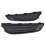 DURAFORCE Left&Right Black Fog Light Cover For Ford Focus 15-2017 2018 Frame Bezel Trim
