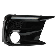 DURAFORCE White/Amber LED DRL Fog Light Bezel Cover kit for 2018-2021 Subaru WRX/STI Pair