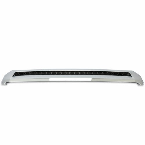 DURAFORCE For Toyota Tundra 14-21 Front Molding Upper Grille Hood Bulge Scoop Chrome ABS