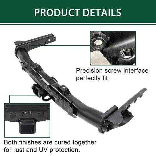 DURAFORCE Trailer Receiver Towing Hitch Plug W/ Bezel For Jeep Grand Cherokee 2011-2022