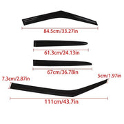 DURAFORCE For 2011-2017 Hyundai Sun Rain Guard Vent Deflectors 4X Window Visors