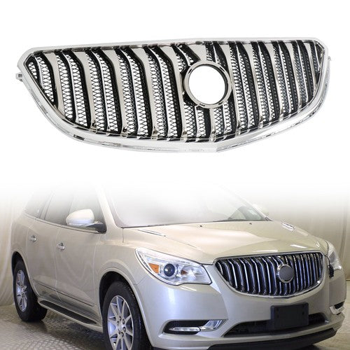 DURAFORCE For Buick Enclave Brand Chrome Black Front Upper Grill Grille 2013-2017