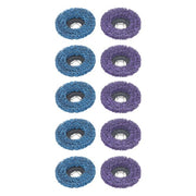 DURAFORCE (5 pieces each in purple and blue) 10 Pack of 4' x 5/8' Diamond Discs