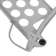 DURAFORCE Silver Heel Guards footrest stand For Yamaha Banshee LH+RH Nerf Bars 87-06 1990