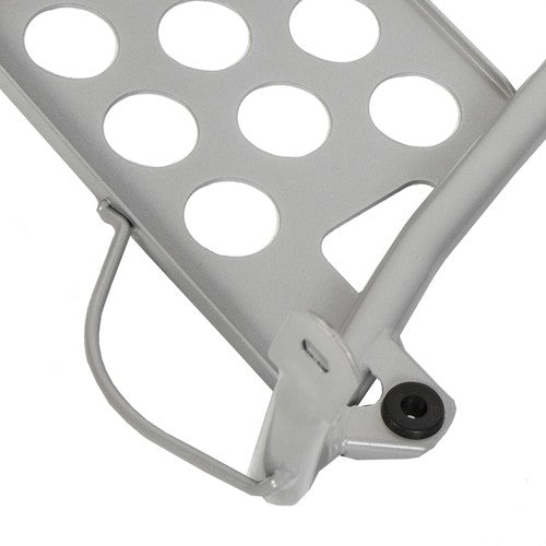 DURAFORCE Silver Heel Guards footrest stand For Yamaha Banshee LH+RH Nerf Bars 87-06 1990