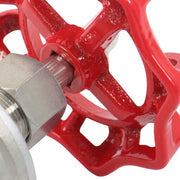 DURAFORCE Stainless Steel Gate Valve 1-1/2" NPT Female Rotary Sluice Valve With Wheel Hand