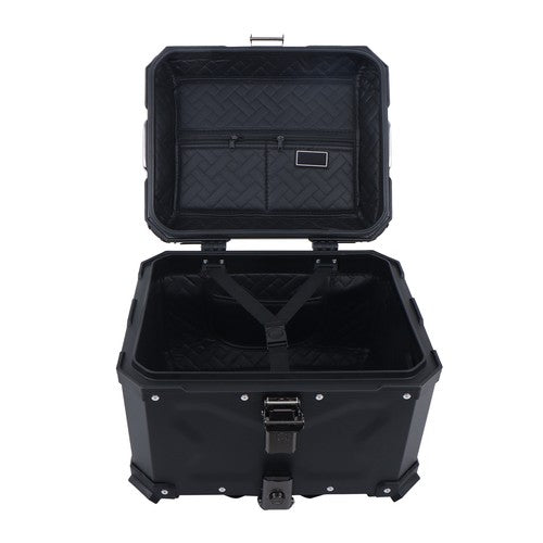 DURAFORCE 45L Motorcycle Top Box with Safety Lock Waterproof Trunk Luggage Storage Case