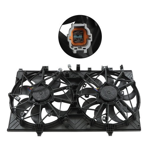 DURAFORCE 620-472 Radiator A/C Condenser Cooling Fan For Nissan Rogue/X-Trail 2014-2020
