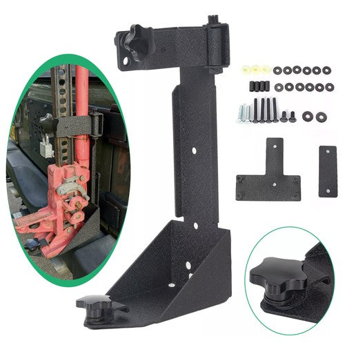 DURAFORCE Rear Door High Hi-Lift Jack Mount Bracket Carrier For 2007-2018 Jeep Wrangler JK