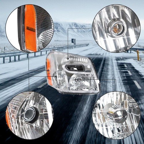 DURAFORCE Headlight Assembly For Chevy Equinox 2005-2009 Headlamps Passenger Side Halogen