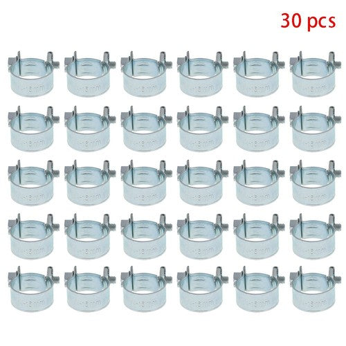 DURAFORCE 30 Pcs 3/8"（14mm-16mm） Fuel Injection Gas Line Hose Clamps Clip
