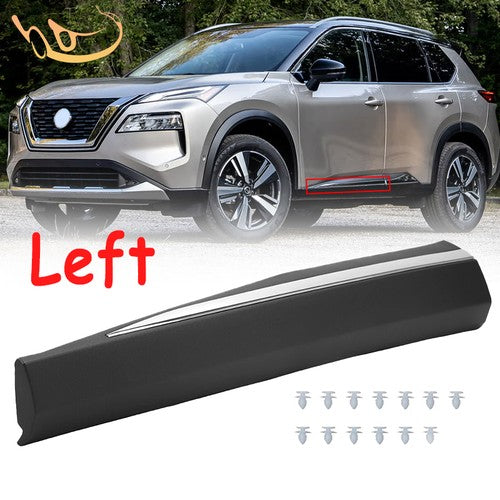 DURAFORCE Front Lower Door Trim Molding for 2021-2024 for Nissan Rogue Chrome Left Driver