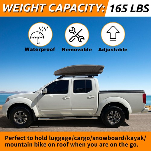 Top Roof Rack Rail Luggage Carrier Cargo Aluminum for Nissan Frontier 2005-2022