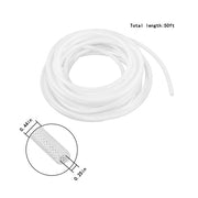 DURAFORCE Plastic Vinyl Tubing 50 ft High Pressure Clear Braided Hose 1/4" ID × 7/16" OD