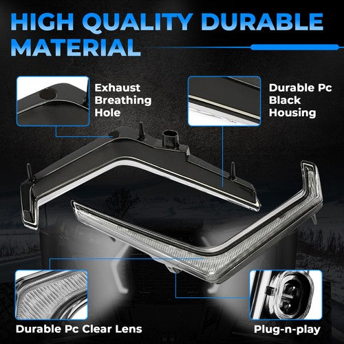 Front and Rear Accent Light Kit for 2019-2023 Polaris RZR XP 4 Turbo 1000