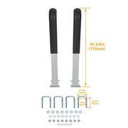 DURAFORCE Universal Pair Of Steel Pontoon Boat Trailer Guide On For 2" Trailer Frames