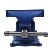 DURAFORCE Base Table Top Clamp Heavy Duty 5" Bench Vise with Anvil Swivel Locking