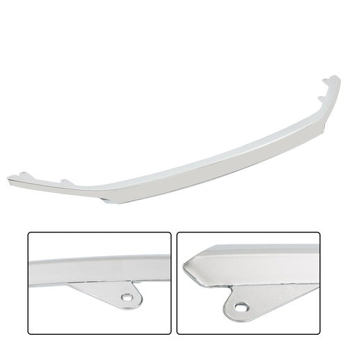 DURAFORCE For Ford Fusion Chrome 2010-2012 Front Upper Grill Grille Molding Trim Set 3Pcs