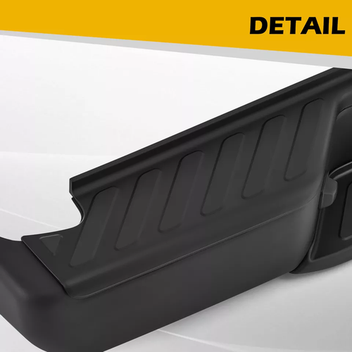 DURAFORCE Black Steel Rear Step Bumper for 2005-2021 for Nissan Frontier no Sensor Holes