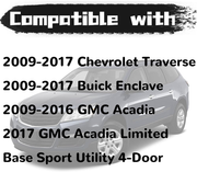 DURAFORCE For 2009-2017 Acadia Traverse Enclave Driver Seat Track Cover Switch Bezel Trim