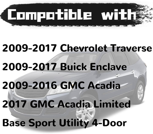 DURAFORCE For 2009-2017 Acadia Traverse Enclave Driver Seat Track Cover Switch Bezel Trim