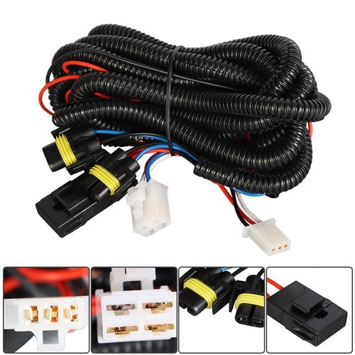 DURAFORCE Halogen Fog Lights w/Wiring+Switch+Bezles For 2010-2014 Chevy Cruze LH+RH Side