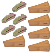 DURAFORCE X290 Sharp Bucket Teeth/Tooth with K290S Flexpins Fit for Mini Excavator 5Pcs