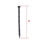 DURAFORCE Garden Spiral Landscape Spikes 70PCS 8 Inch Plastic Landscape Anchoring Spikes