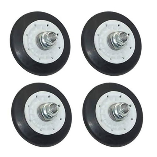 DURAFORCE 4X 4581EL3001A Dryer Drum Roller Wheel & Shaft Kit for LG Kenmore Sears