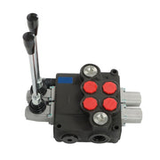DURAFORCE 32 GPM 2 Spool 3600 PSI Hydraulic Directional Control Valve Double Acting SAE 16