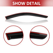 DURAFORCE Window Vent Visor Sun Rain Guard Gloss Black 4PCS for 2008-2012 for Honda Accord