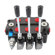 DURAFORCE 3 Spool 25 GPM Hydraulic Directional Control Valve Tractor Loader Double Acting