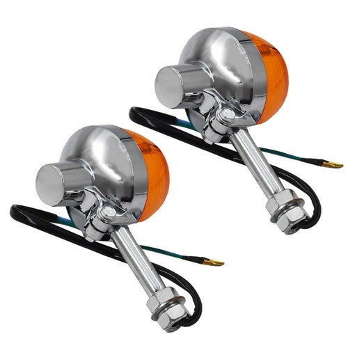 DURAFORCE For Honda CT70 CT90 XL100 CB350 CM400 CB450 CB750 Turn Signal Light 8mm 12V Pair