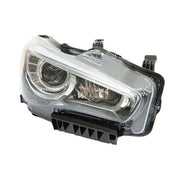 DURAFORCE Chrome Clear Front Headlight Right/RH Fit For Infiniti Q50 2014-2017 LED w/o AFS