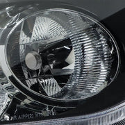 DURAFORCE Headlight For Nissan Rogue 2008-2013 Halogen Housing Black Driver+Passenger Side