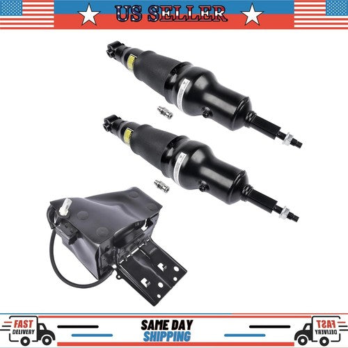 DURAFORCE 2 Air Suspension Shock Absorber + 1 Compressor For Infiniti QX56 2011-2013 Rear
