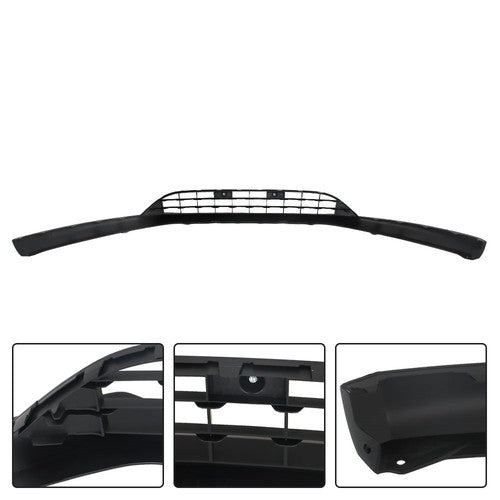 DURAFORCE Chrome Black Complete Front Bumper Cover+Grill Set For Ford Focus 2015-2018