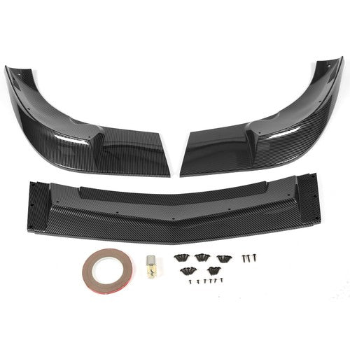 Carbon Look Front Splitter Lip for 2005-2013 Corvette C6 ZR1 Style Base Models