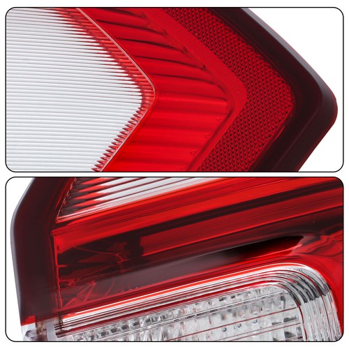 DURAFORCE For Ford Expedition 2018-2021 Right+Left Side Halogen Type Clear&Red Tail Lights